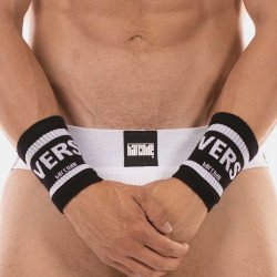 Barcode Berlin Lot de 2 Bandeaux de poignets Vers Noirs